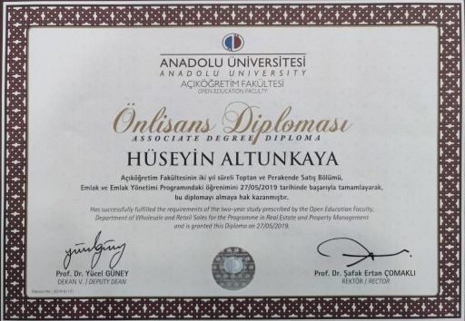 Anadolu Üniversitesi - Emlak Yönetimi